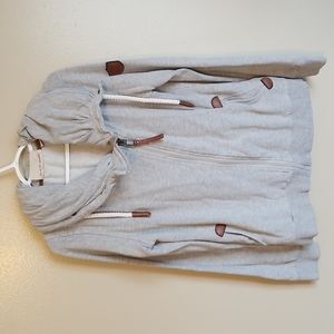 Wanakome Gray Hoodie with Brown Accents